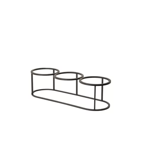 Craster Tilt Steel Black Triple Frame 66.2x21.8x18cm - pack size 1