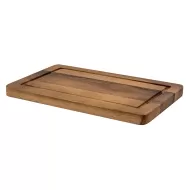 Rafters Acacia Wooden Rectangle Board With Groove 30X18Cm - pack size 1