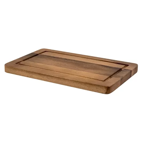 Rafters Acacia Wooden Rectangle Board With Groove 30X18Cm - pack size 1