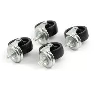 Beaumont Replacement Black Bottle Skip Castors Set of 4 - pack size 1