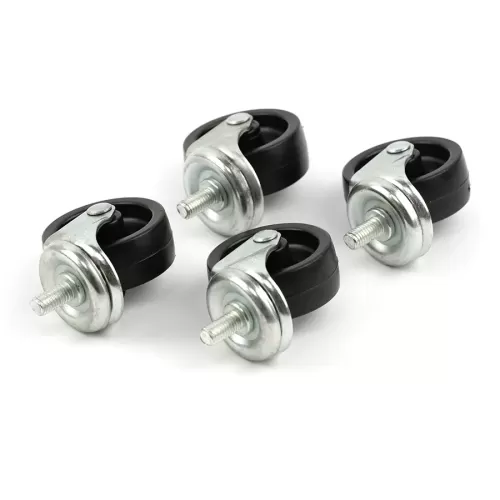 Beaumont Replacement Black Bottle Skip Castors Set of 4 - pack size 1