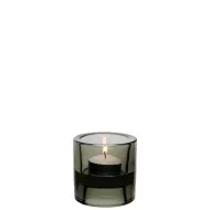 Utopia Black Double Ended Glass Tealight Holder 7cm - pack size 12