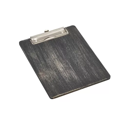 Black Wooden Menu Clipboard A5 18.5x24.5x0.6cm - pack size 1