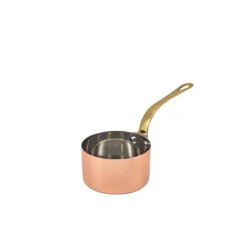 GenWare Mini Copper Round Sauce Pan 7.8x4.5cm 20cl 7oz - pack size 6