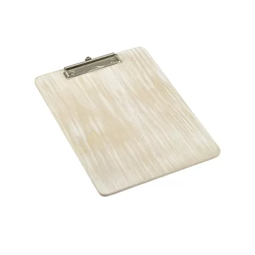 GenWare White Wash Wooden Menu Clipboard A4 24x32cm - pack size 1