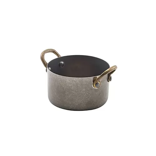 GenWare Vintage Steel Round Mini Casserole Dish 9x5.25cm 34cl 12oz - pack size 6