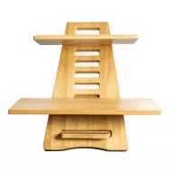 Rafters Elevate 2 Tier Rustic Wood Ladder Stand 30x50x50cm - pack size 1
