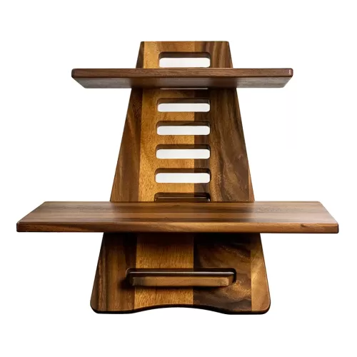 Rafters Elevate 2 Tier Acacia Wood Ladder Stand 30x50x50cm - pack size 1