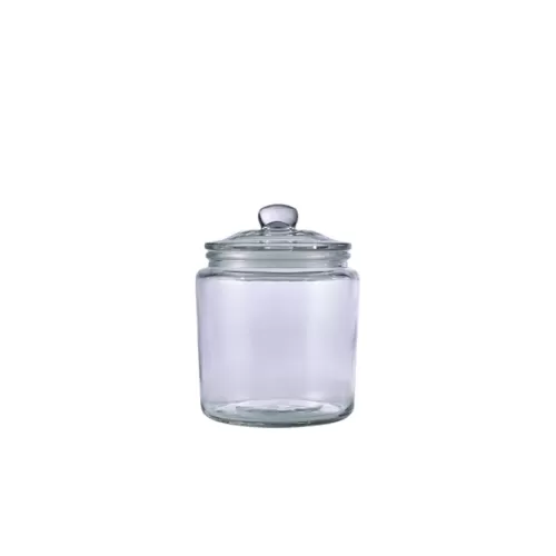 GenWare Glass Round Biscotti Jar 12x15.6cm 90cl - pack size 12