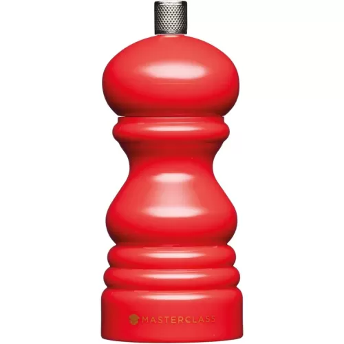 MasterClass Capstan Red Gloss Salt/Pepper Mill 12cm - pack size 1
