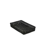 GenWare Black Wicker Rectangular Display Basket 46x30x8cm - pack size 1