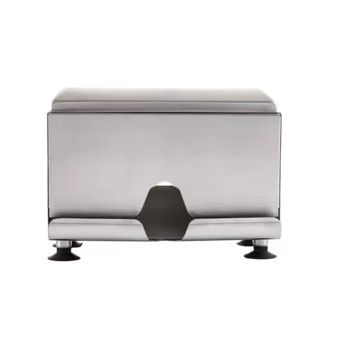 Tablecraft Two-Sided Stainless Steel Straw Dispenser - pack size 1