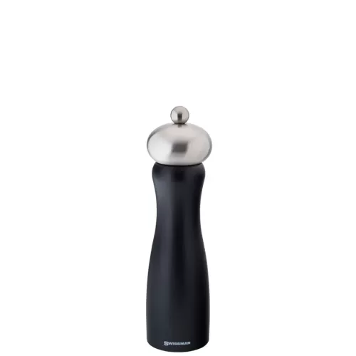 Utopia Swissmar Belle Black Matte Pepper Mill 8in 20cm - pack size 6