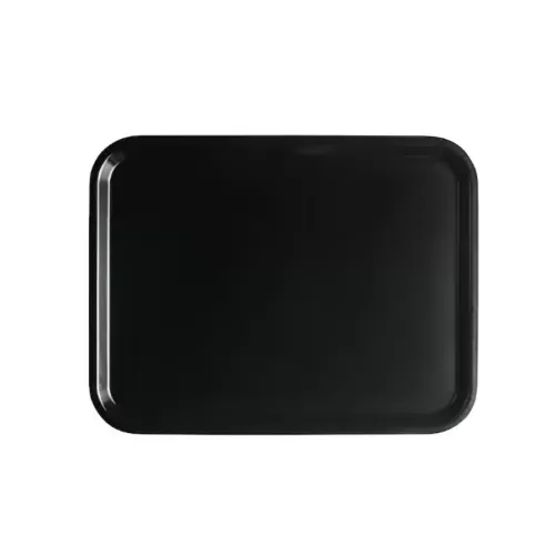 Cambro Capri Black Melamine Rectangular Laminated Tray 43x33cm - pack size 24