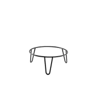 GenWare Black Coated Steel Anti-Slip Round Hairpin Riser 10cm - pack size 6