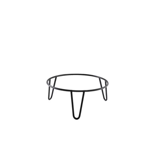 GenWare Black Coated Steel Anti-Slip Round Hairpin Riser 10cm - pack size 6