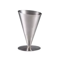 Genware Stainless Steel Serving Cone 11.8x18cm - pack size 6