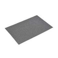 GenWare Silver PVC Rectangular Placemat 45x30cm - pack size 1