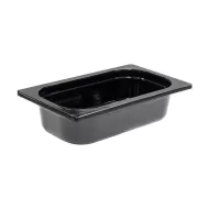 Mirage Melamine Black 1/4 Gastronorm 65mm Deep - pack size 1