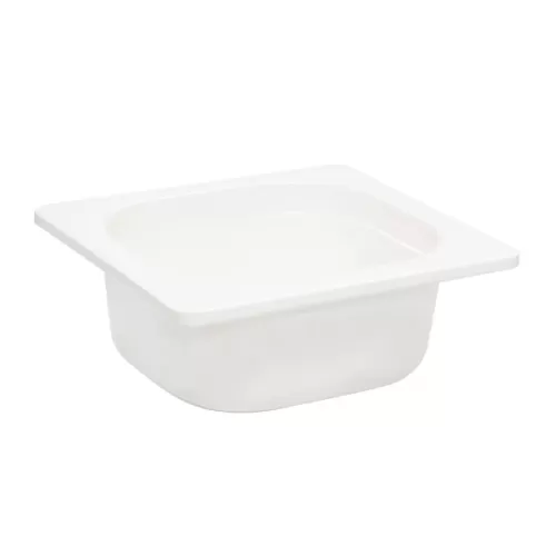 Mirage Melamine White 1/6 Gastronorm 65mm Deep - pack size 1