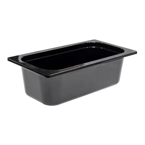 Mirage Melamine Black 1/3 Gastronorm 100mm Deep - pack size 1
