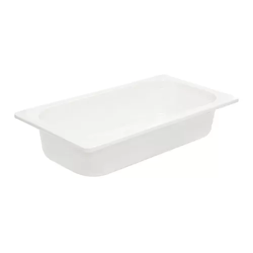 Mirage Melamine White 1/3 Gastronorm 100mm Deep - pack size 1