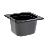 Mirage Melamine Black 1/6 Gastronorm 100mm Deep - pack size 1
