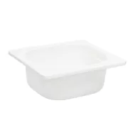 Mirage Melamine White 1/6 Gastronorm 100mm Deep - pack size 1