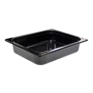 Mirage Melamine Black 1/2 Gastronorm 200mm Deep - pack size 1