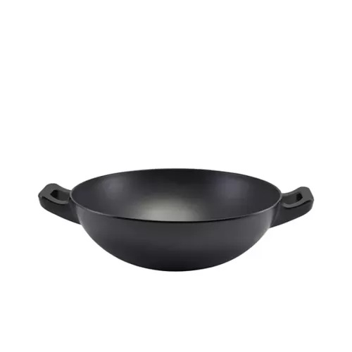 Genware Black Melamine Wok Buffet Bowl 30cm 4.28 Litre - pack size 1