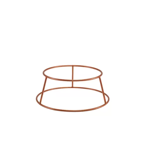 Genware Copper Anti-Slip Round Buffet Riser 10cm - pack size 1