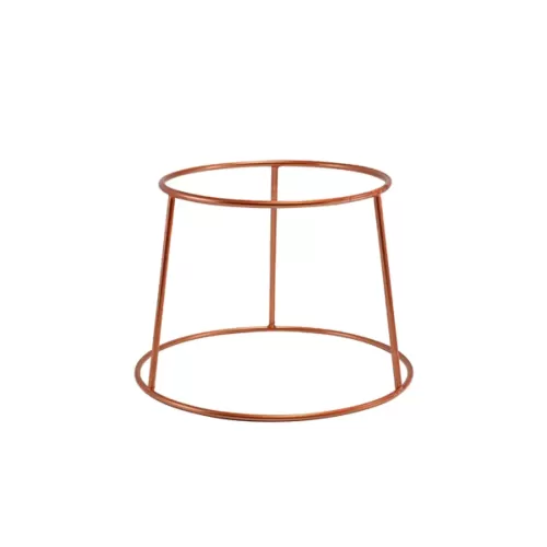 Genware Copper Anti-Slip Round Buffet Riser 18cm - pack size 1