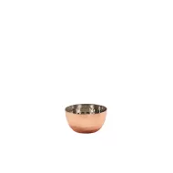 Genware Copper Plated Stainless Steel Round Mini Hammered Bowl 57ml 2oz - pack size 24