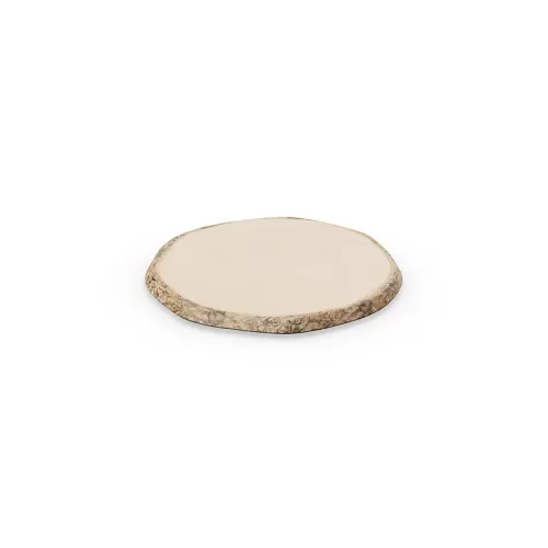 Dalebrook Loom Wood Bark Melamine Round Platter 21cm - pack size 1