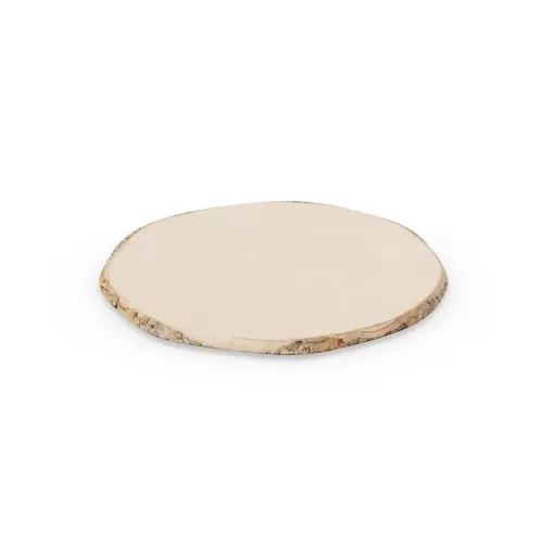Dalebrook Loom Wood Bark Melamine Round Platter 28cm - pack size 1