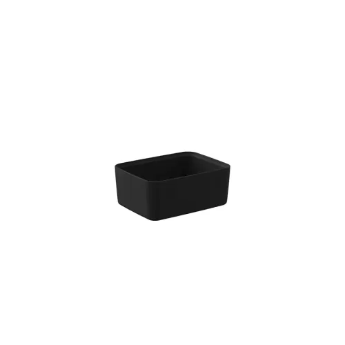 Dalebrook Kata Black Melamine Rectangular Crock 130x175x70mm 850ml - pack size 1