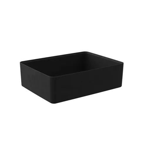 Dalebrook Kata Black Melamine Rectangular Crock 260x345x100mm 6.7 Litre - pack size 1