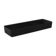 Dalebrook Kata Black Melamine Rectangular Crock 175x520x70mm 4.2 Litre - pack size 1