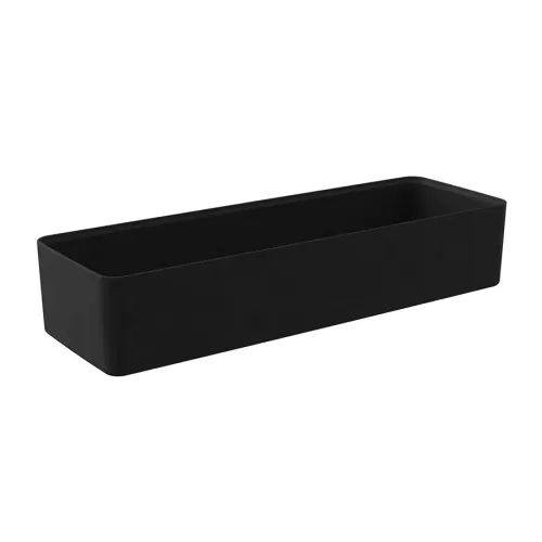Dalebrook Kata Black Melamine Rectangular Crock 175x520x100mm 6.65 Litre - pack size 1