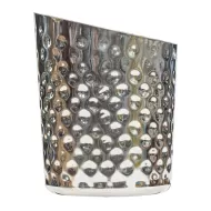 Midas Hammered Angled Stainless Steel Round Serving Cup 13.75oz - pack size 1