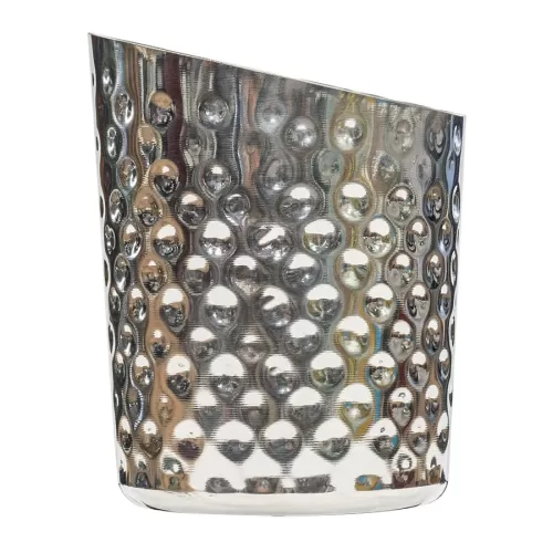 Midas Hammered Angled Stainless Steel Round Serving Cup 13.75oz - pack size 1