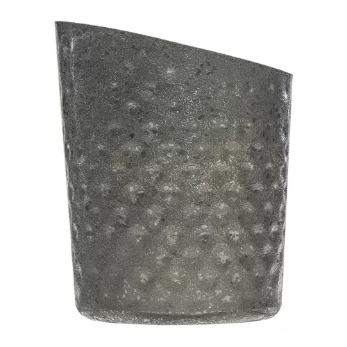 Midas Black Hammered Angled Stainless Steel Round Serving Cup 13.75oz - pack size 1