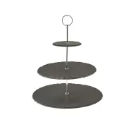 GenWare Slate 3-Tier Slate Cake Stand 12/25/30cm - pack size 1
