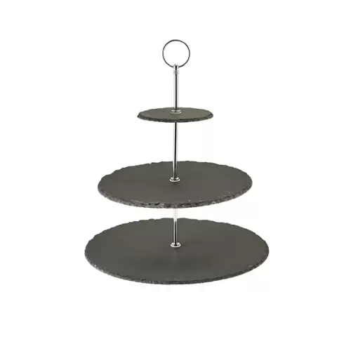 GenWare Slate 3-Tier Slate Cake Stand 12/25/30cm - pack size 1