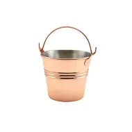 GenWare Copper Plated Galvanised Steel Serving Bucket 10cm - pack size 12