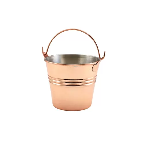 GenWare Copper Plated Galvanised Steel Serving Bucket 10cm - pack size 12