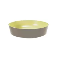 Dalebrook Mayfair Yellow Melamine Large Round Bowl 27.1x6.3cm 2.4 Litre - pack size 1