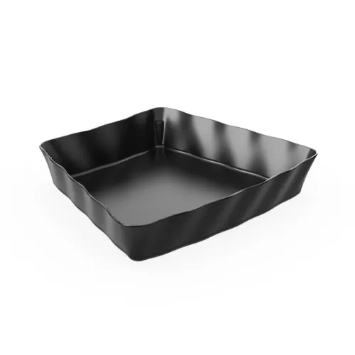 Dalebrook Aalto Black Melamine Third Row 45° Dish 28.6x31.5x6cm 2.7 Litre - pack size 1