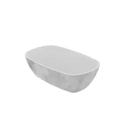 Dalebrook White Carrara Melamine 1/4 Gastronorm Crock 26.5x16.2x8cm 1.5 Litre - pack size 1