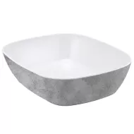 Dalebrook White Urban Melamine 1/2 Gastronorm Rectangular Crock 26.5x32.5x8cm 3.5 Litre - pack size 1